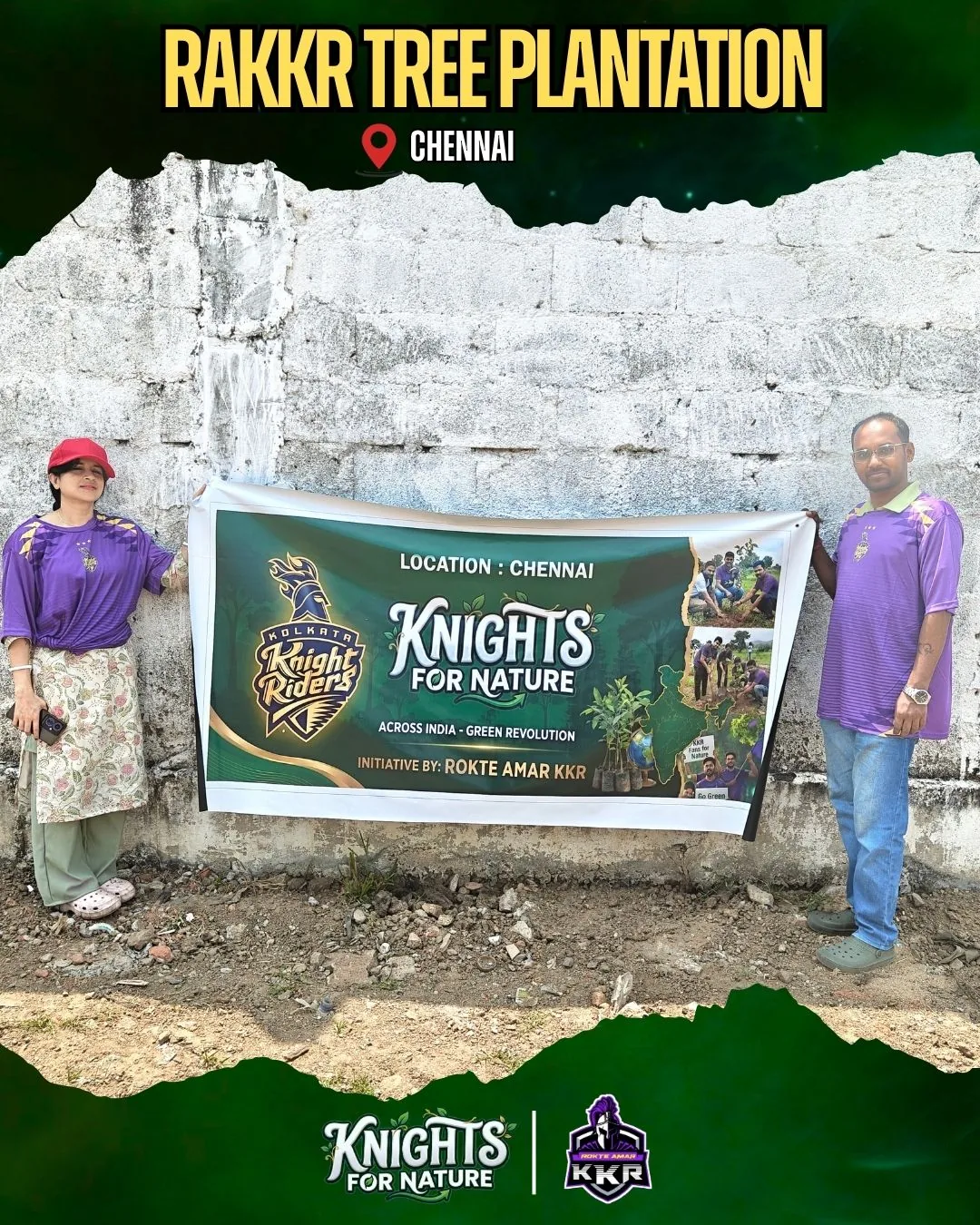 RAKKR Tree Plantation Drive Chennai banner