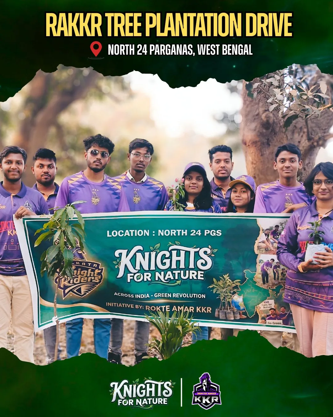 RAKKR Tree Plantation Drive North 24 Parganas Banner